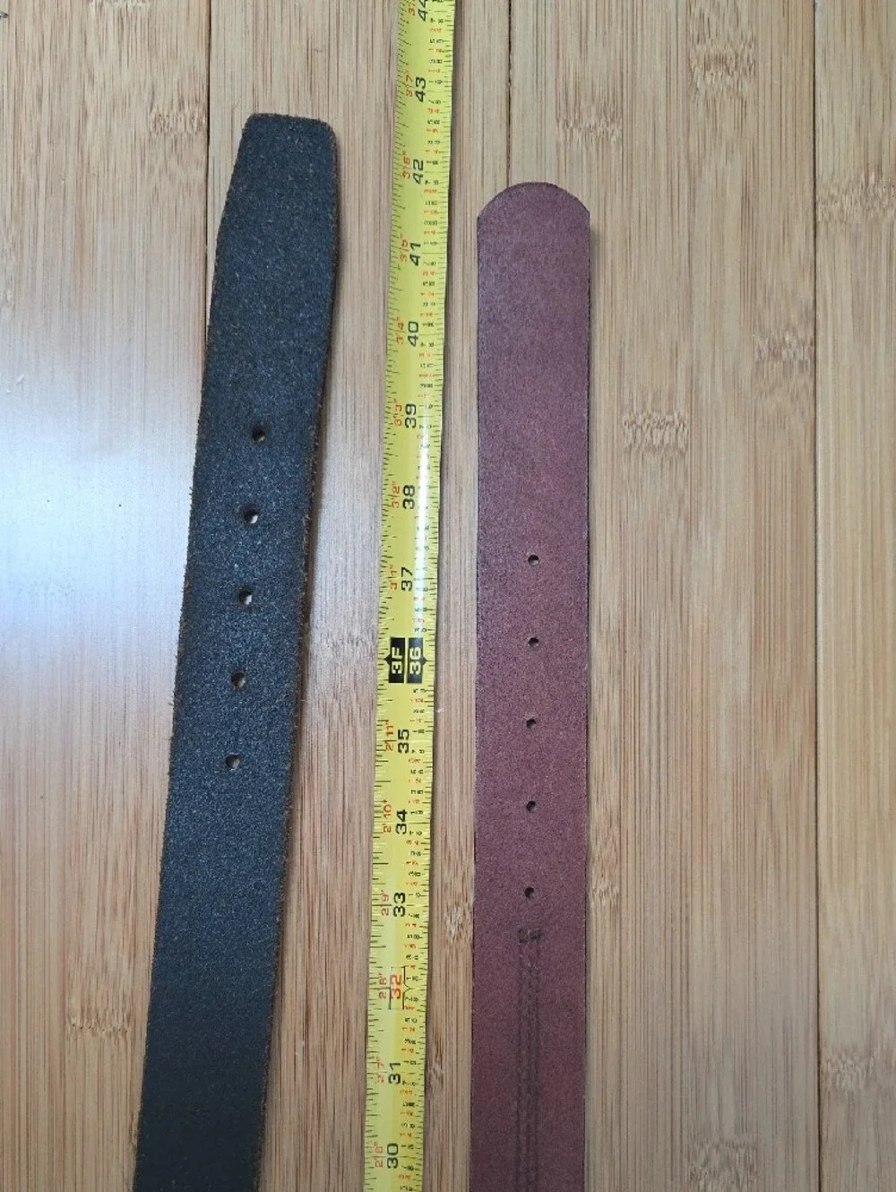 Carhartt Men's Dual-Color Leather Belts in Black & Burgundy